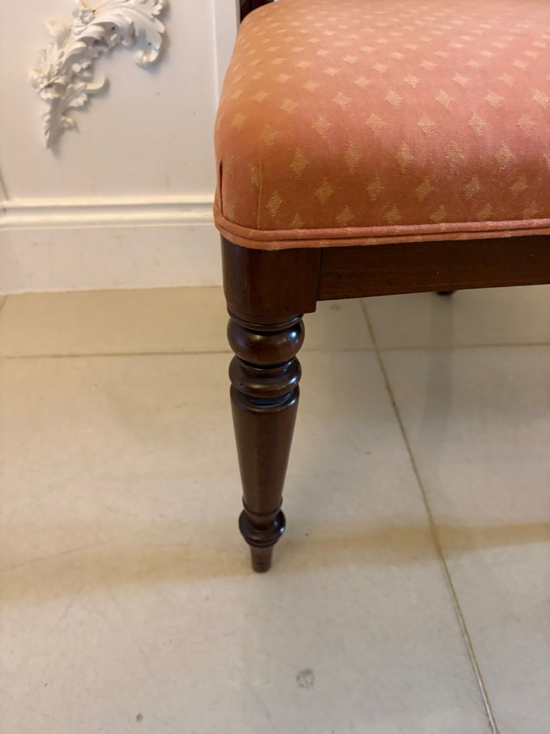 Antique Regency Set of Six Mahogany Dining Chairs - Image 8